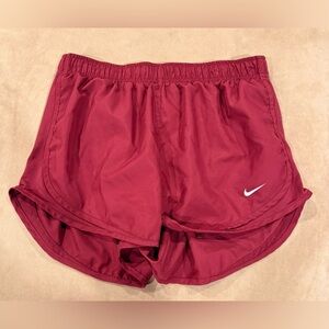 Nike Women's Burgundy Athletic Shorts